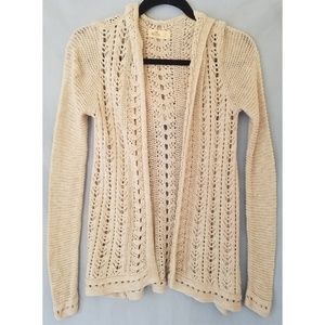 Hooded Knit Cardigan